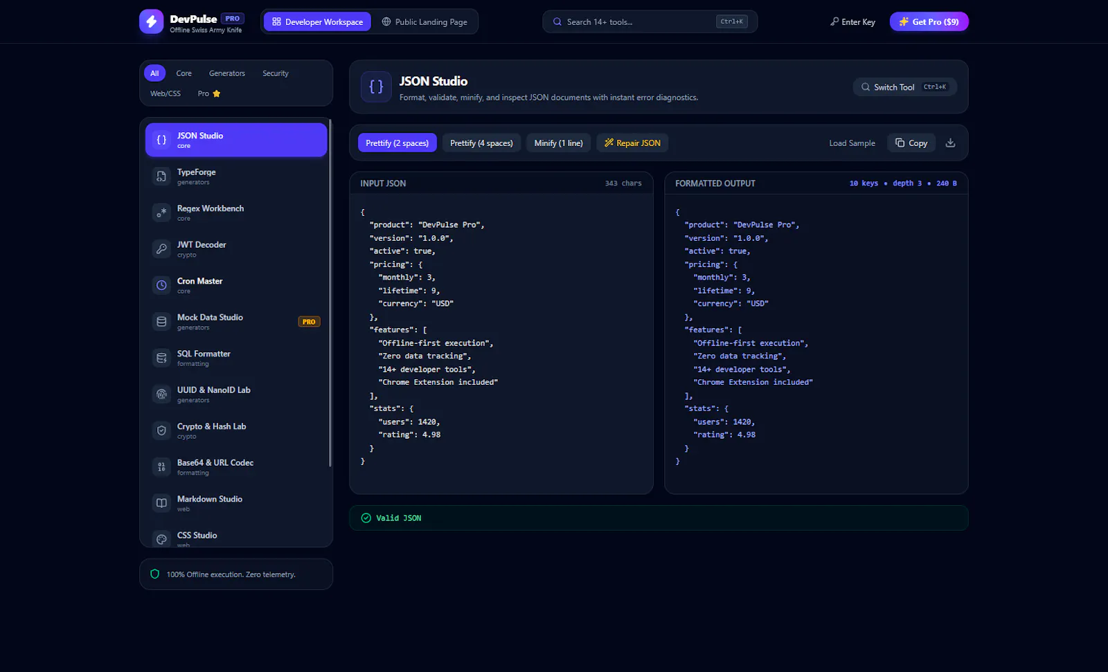 DevPulse Pro — Offline screenshot 2