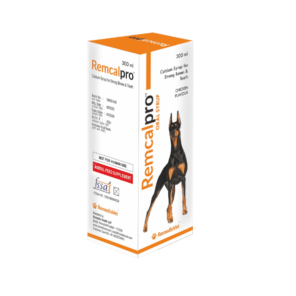 Jarabe de calcio para perros y gatos - Sabor de pollo delicioso media 1