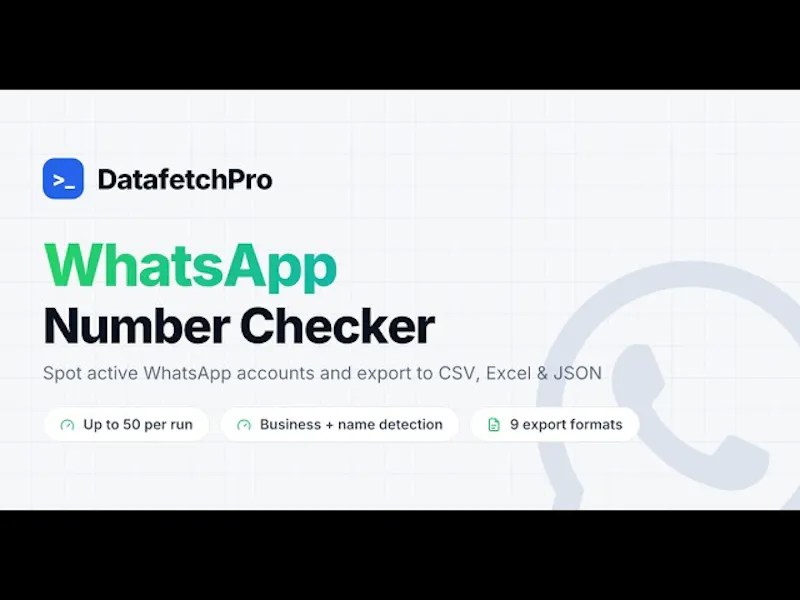 DatafetchPro Tools screenshot 1 (video preview)