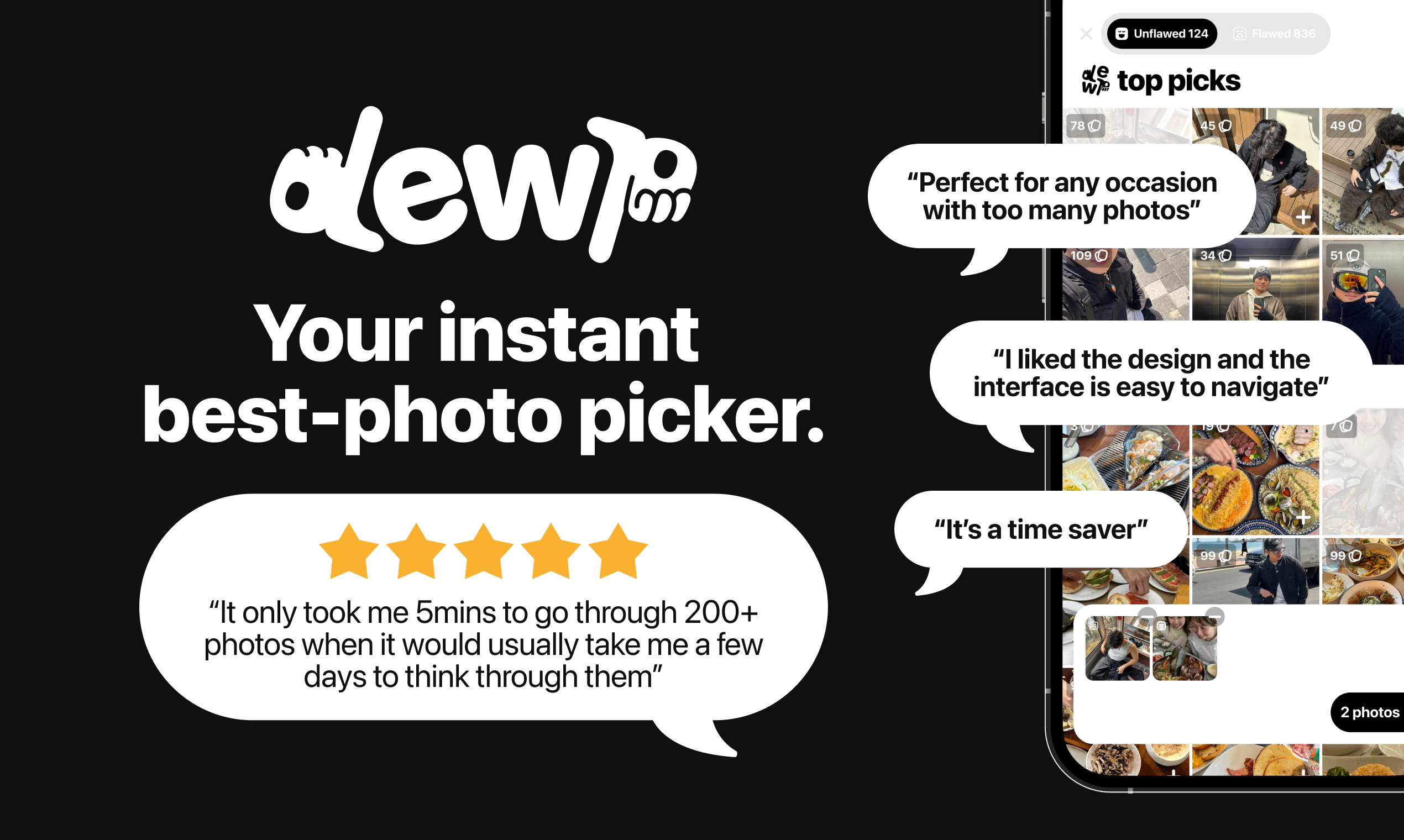 Dewp: AI Photo Album Curator