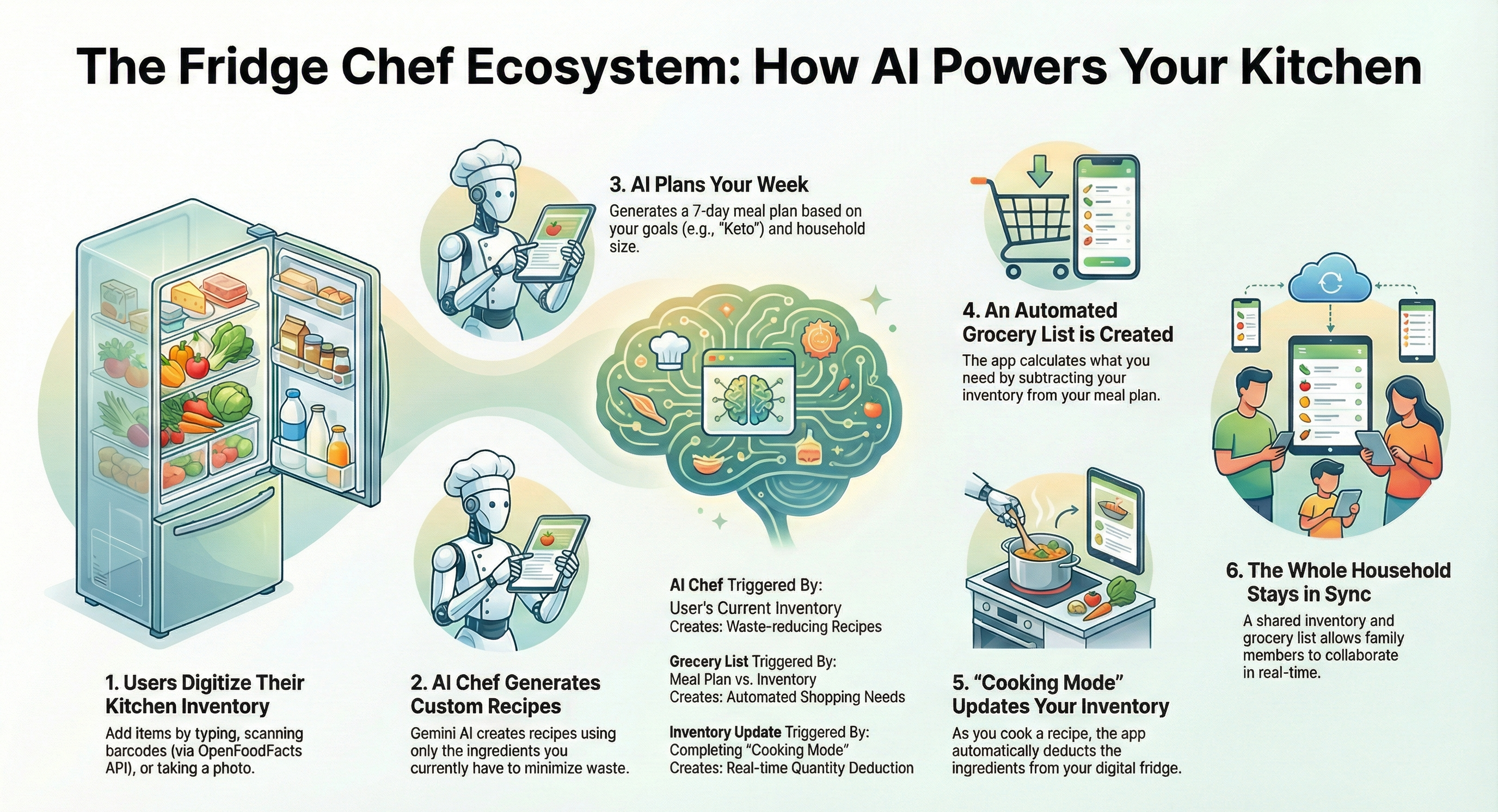 Fridge Chef - Main product screenshot demonstrating key features and user interface