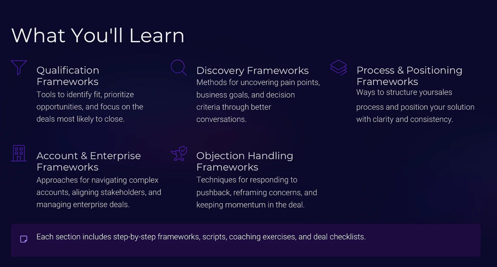 Sales Frameworks Bible screenshot 2