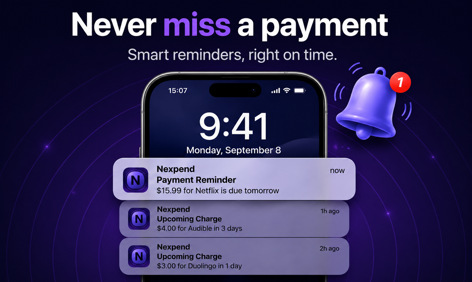 Nexpend - Subscription Tracker gallery image
