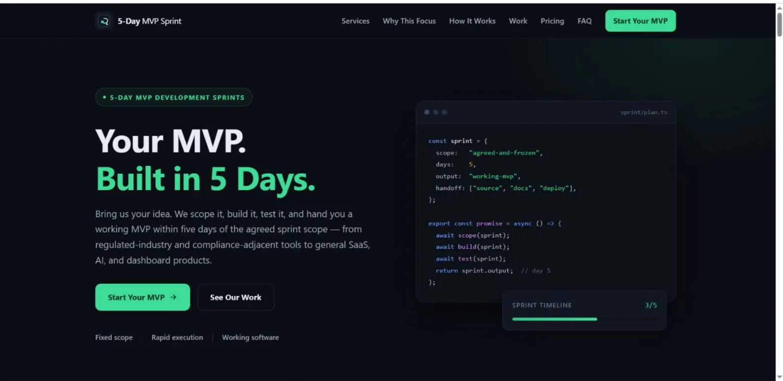 5-Day MVP Sprint gallery image