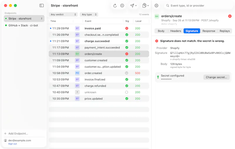 WebhookMon screenshot 4