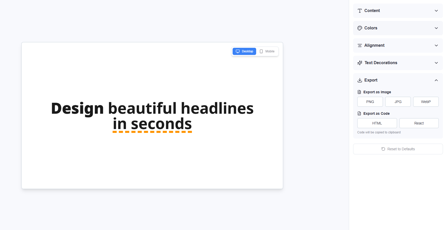 Pretty Headline gallery image