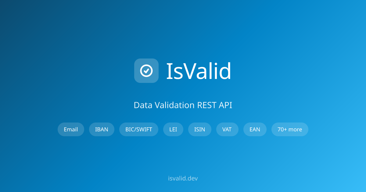 IsValid gallery image