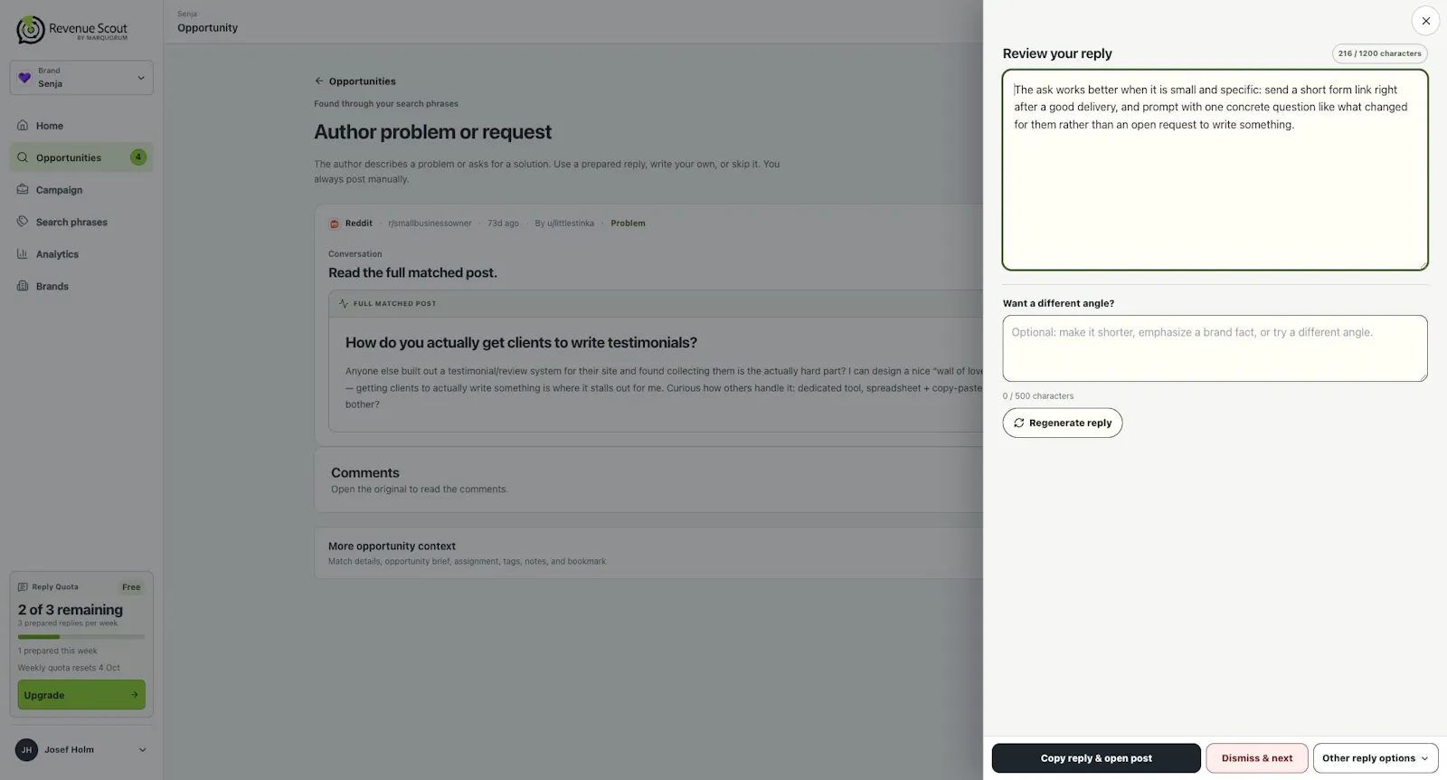 Revenue Scout screenshot 2