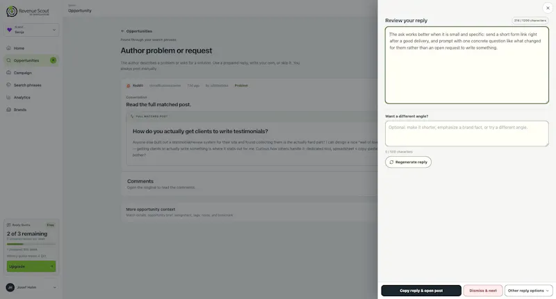 Revenue Scout screenshot 2