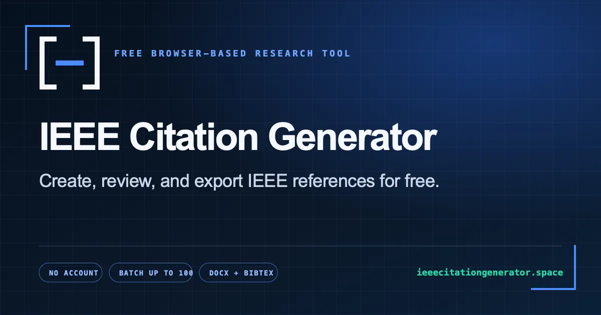 IEEE Citation Generator gallery image