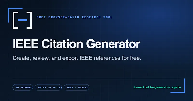 IEEE Citation Generator screenshot 1