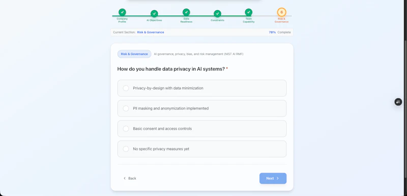 AI Readiness Audit screenshot 3