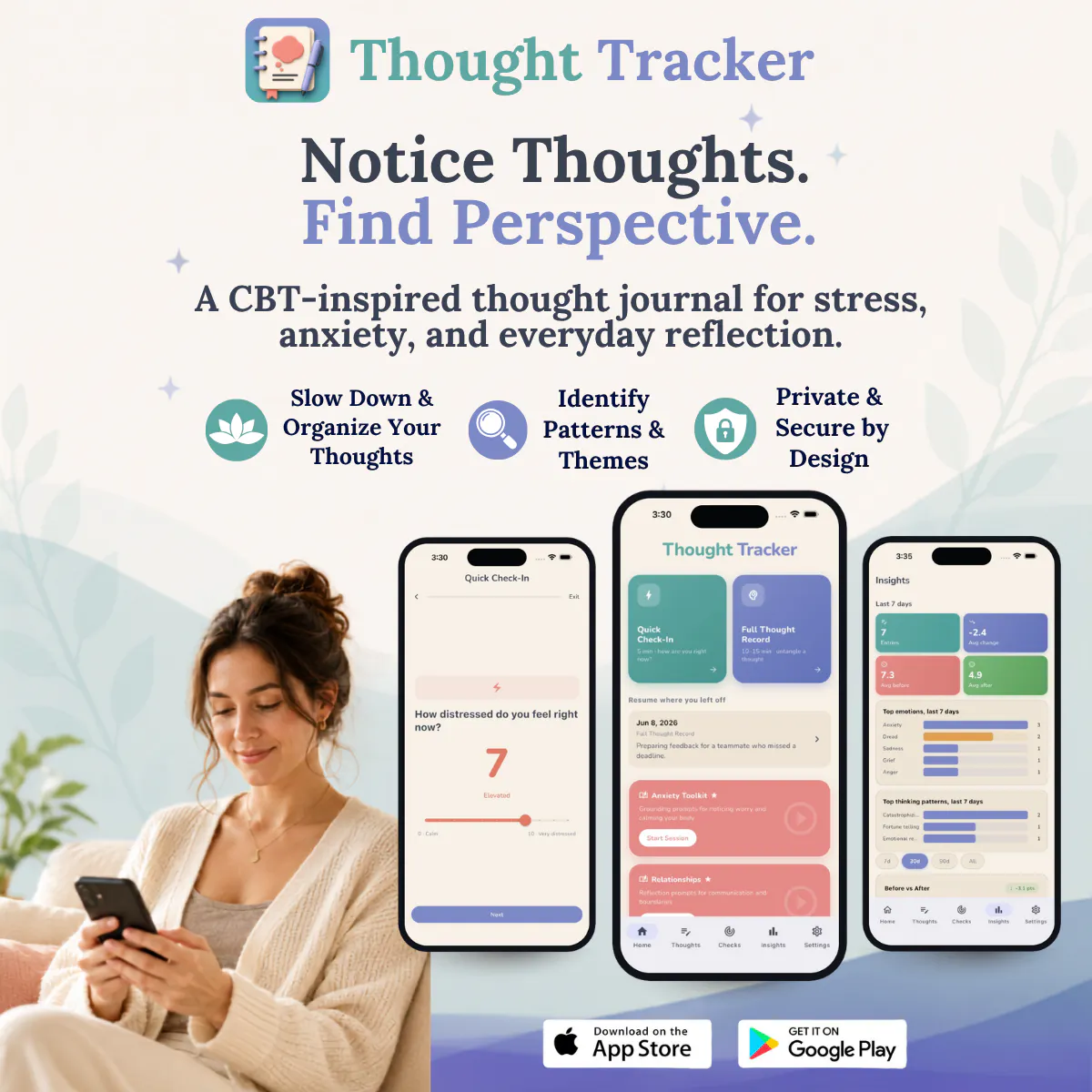 Thought Tracker CBT gallery image