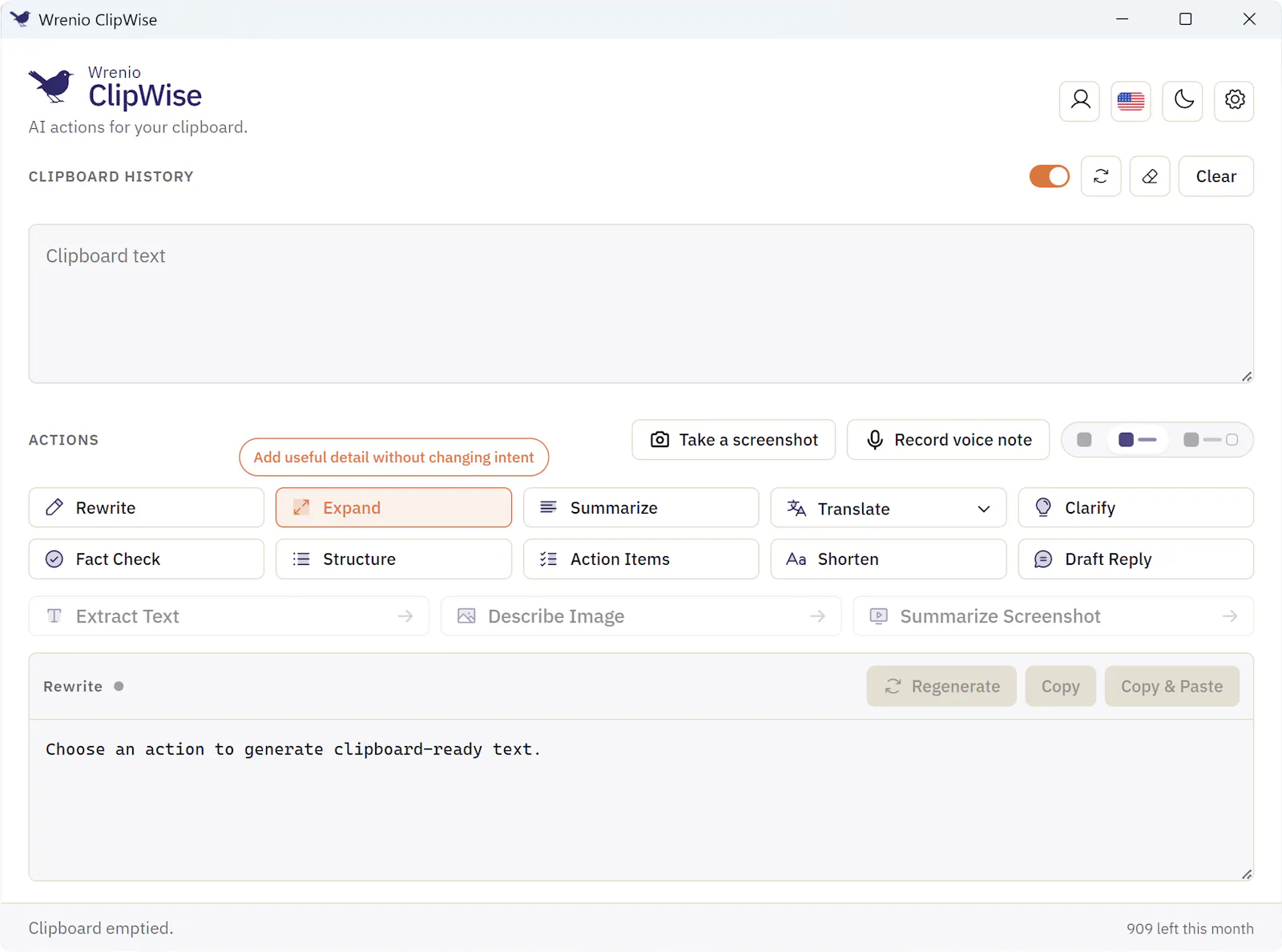 ClipWise screenshot 1