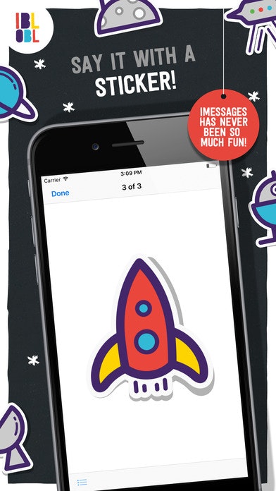 Ibbleobble Space Stickers for iMessage gallery image