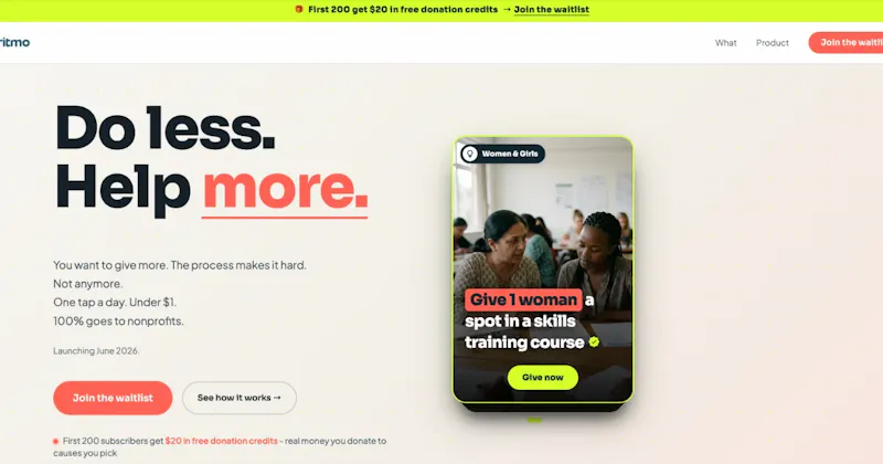 Ritmo — daily giving, one tap screenshot 1