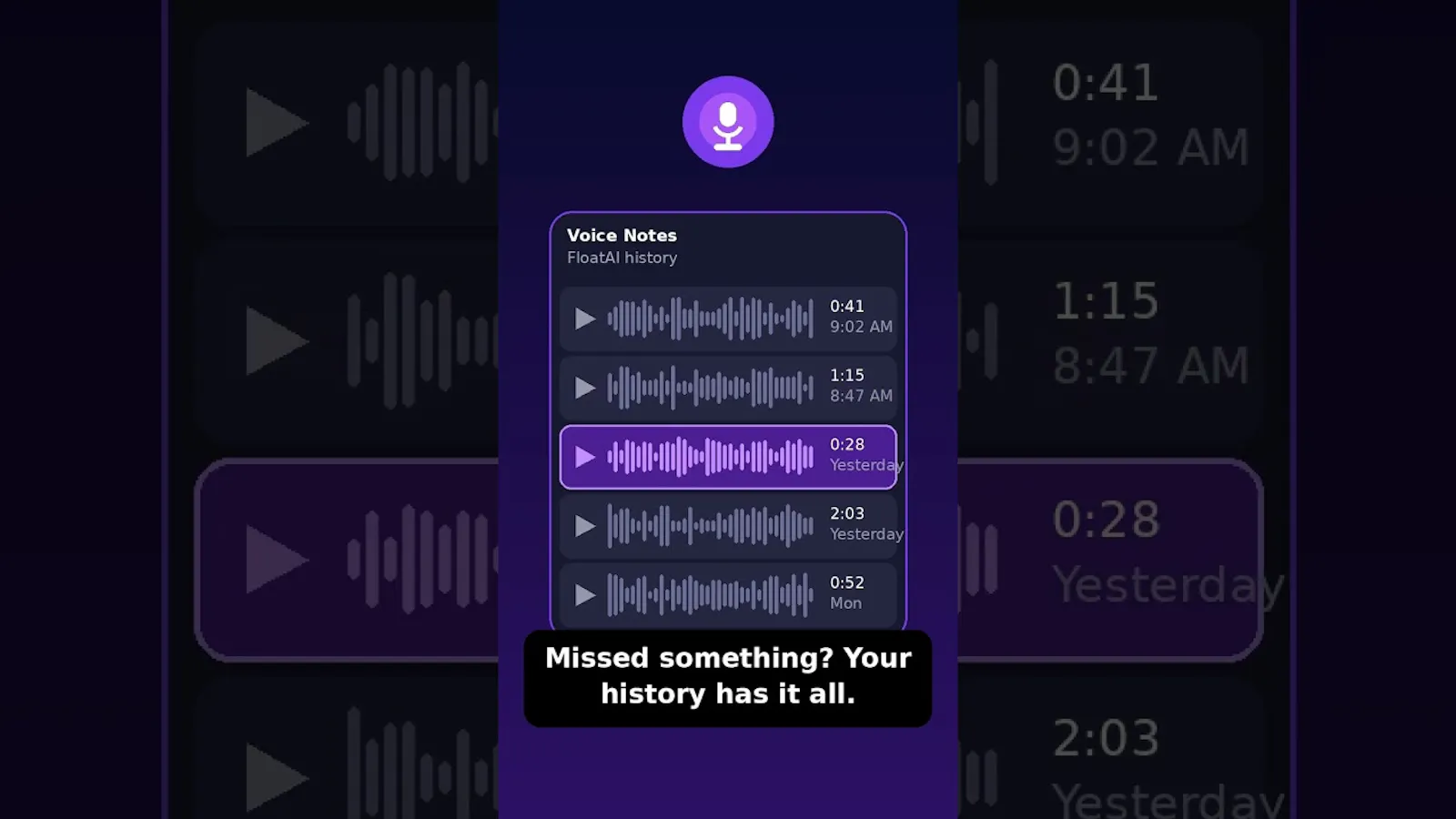 FloatAI: ai voice to text screenshot 1 (video preview)