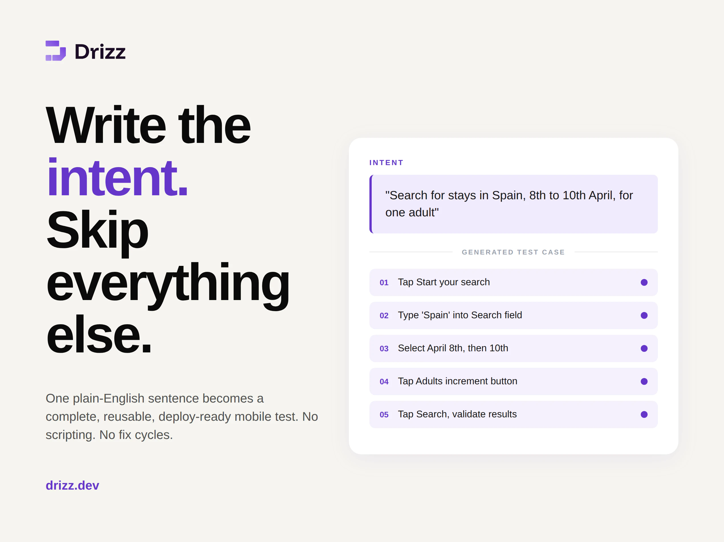 Drizz screenshot 1