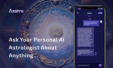 Aistro 로고: 고대 점성술 기호와 현대 AI 기술의 조화.