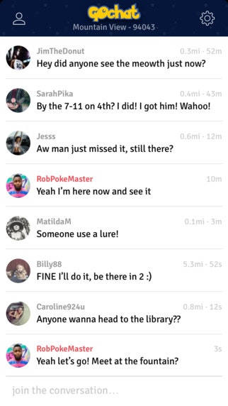 GOchat - Local Chat for Pokemon Go gallery image