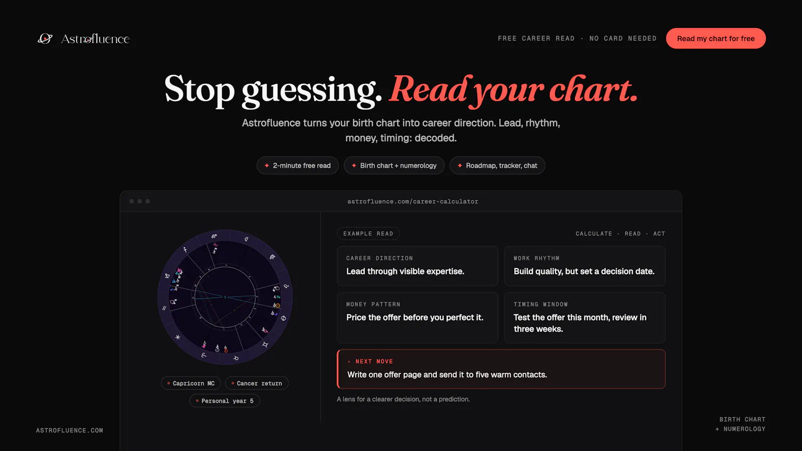 Astrofluence screenshot 1