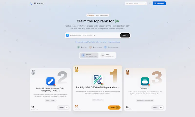 bidmy.app screenshot 1