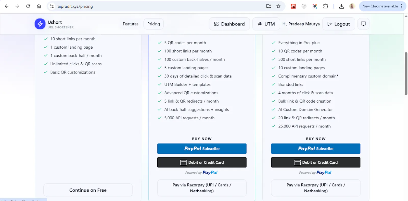 Ushort URL Shortener screenshot 4