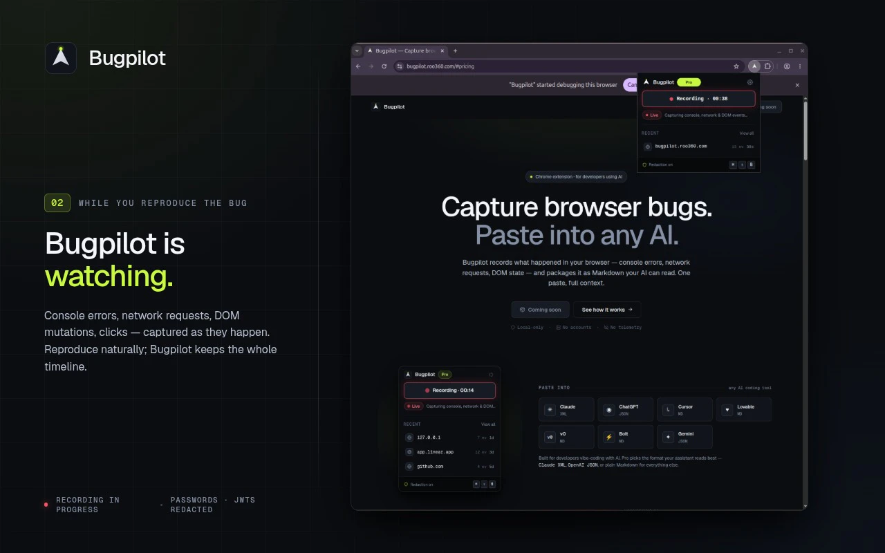 Bugpilot screenshot 2