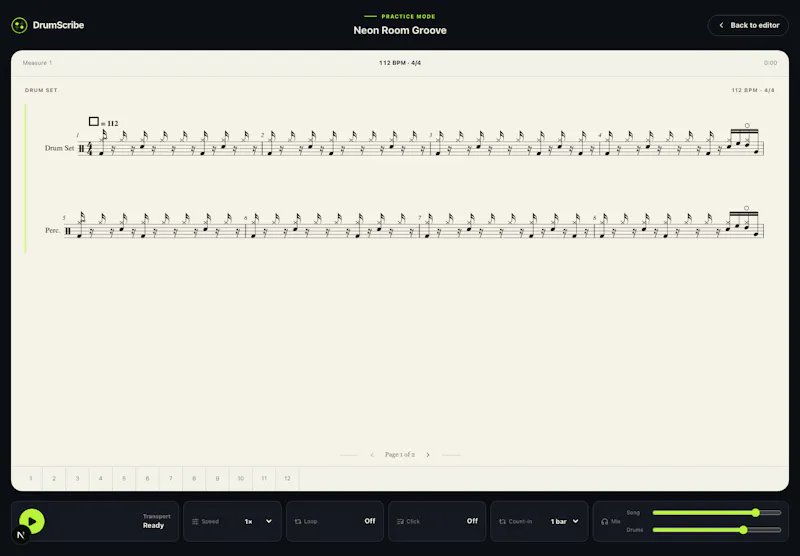 DrumToScore screenshot 3