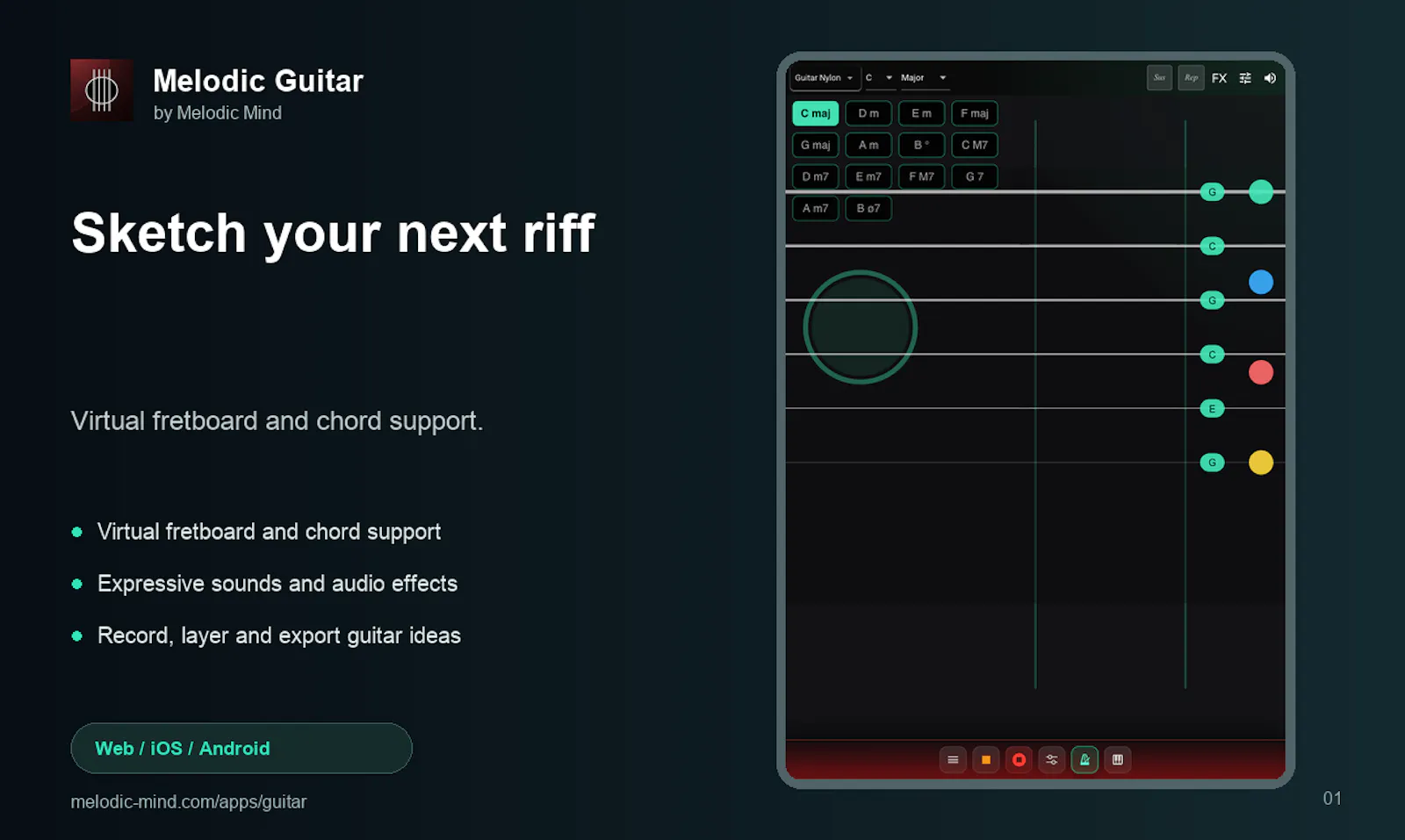 Melodic Guitar screenshot 1