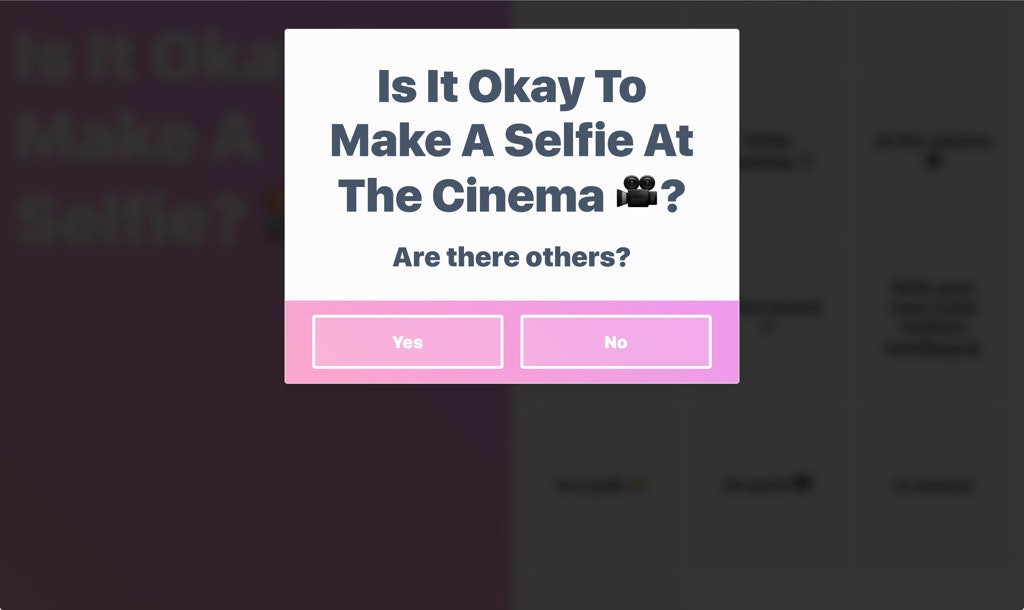 Is it okay to make a selfie? 📸 gallery image