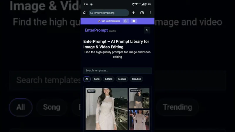 EnterPrompt screenshot 1 (video preview)