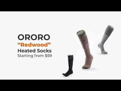 ORORO "Redwood" Heated Socks gallery image