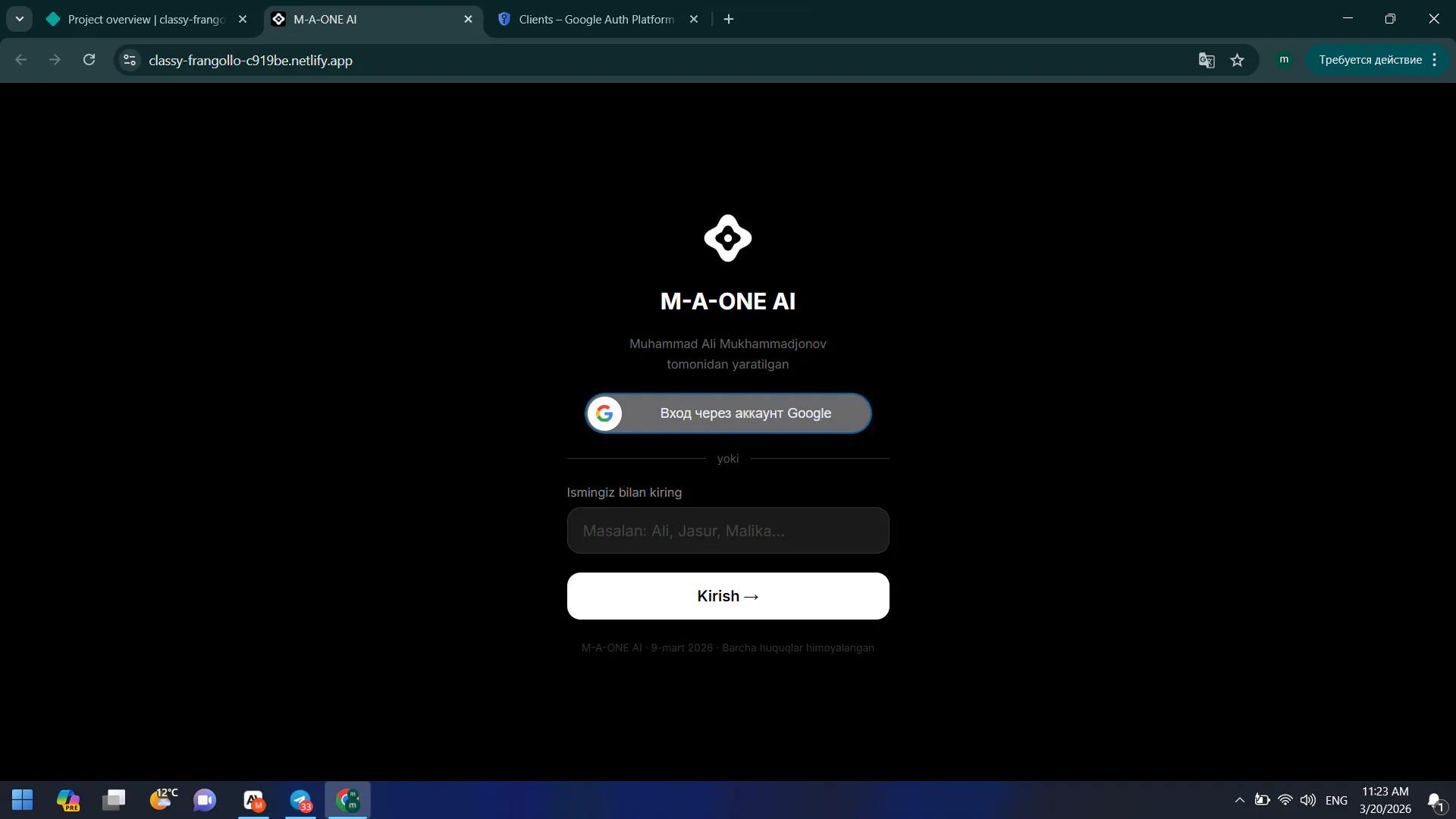 M-A-ONE AI 專案橫幅