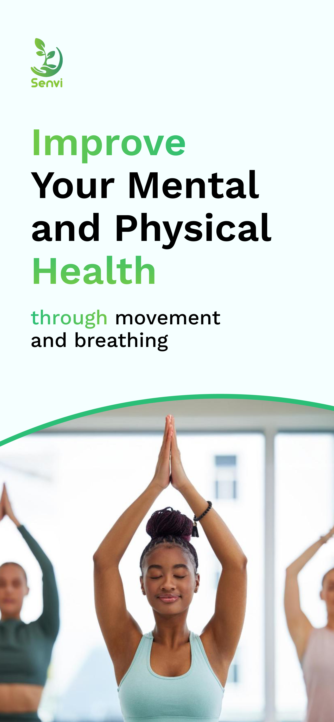 Senvi - Your Personal Wellbeing Tool - Main product screenshot demonstrating key features and user interface