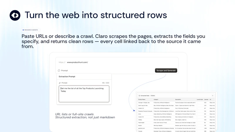 Claro - Research Agents screenshot 7