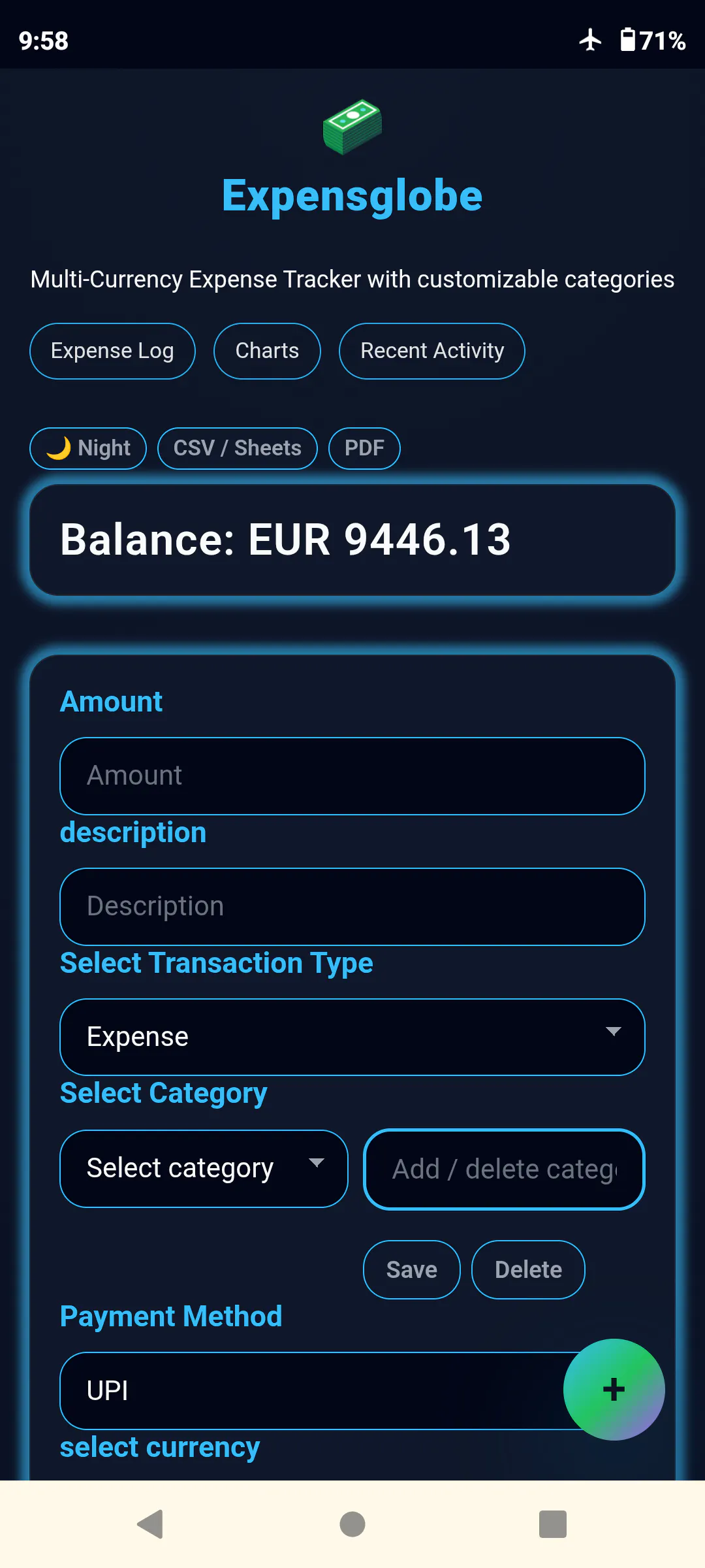 Expensglobe: Multi-currency tracker gallery image