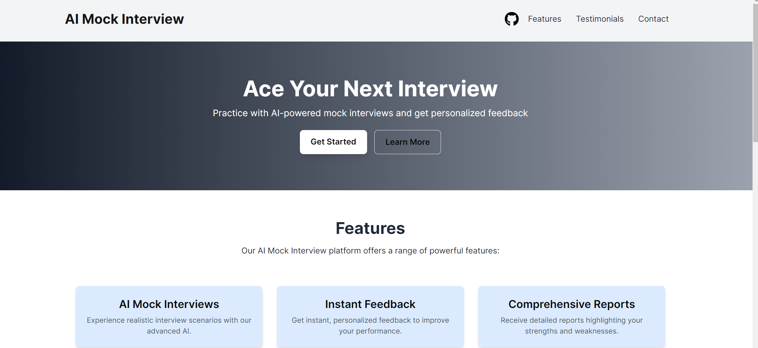 AI Mock Interview Taker