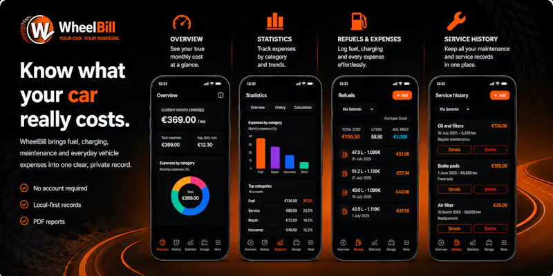 WheelBill screenshot 1