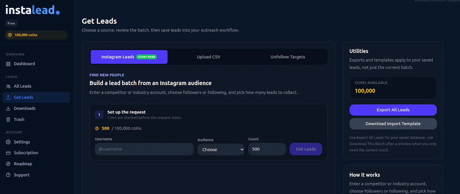 InstaLead screenshot 1