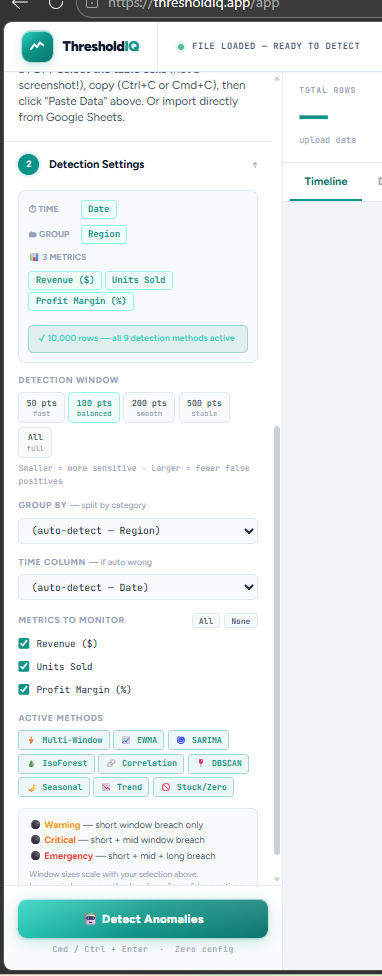 ThresholdIQ Automated Detection Engine gallery image