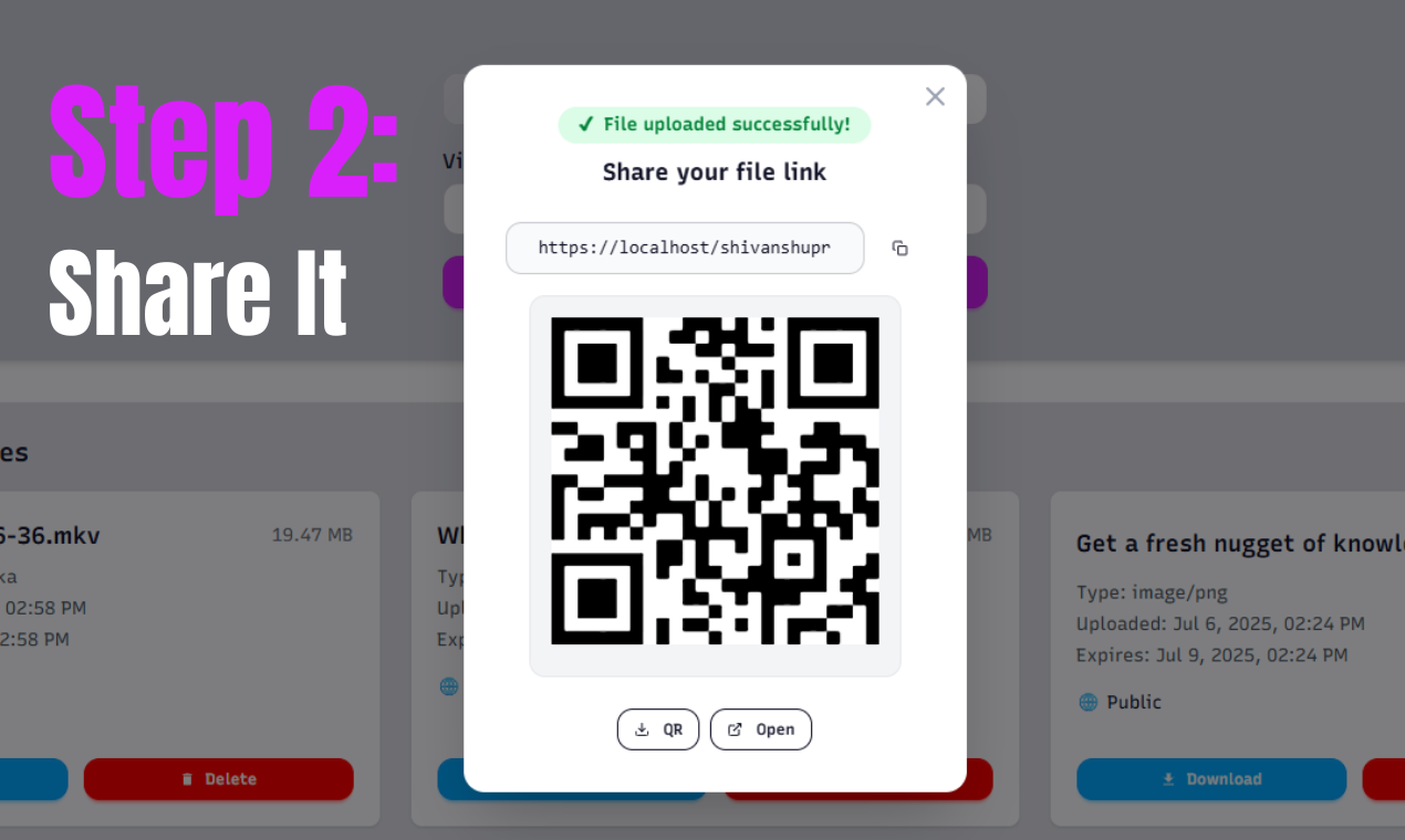 Nube - Alternativa de Airdrop, pero para la web, transfiera archivos al instante media 3