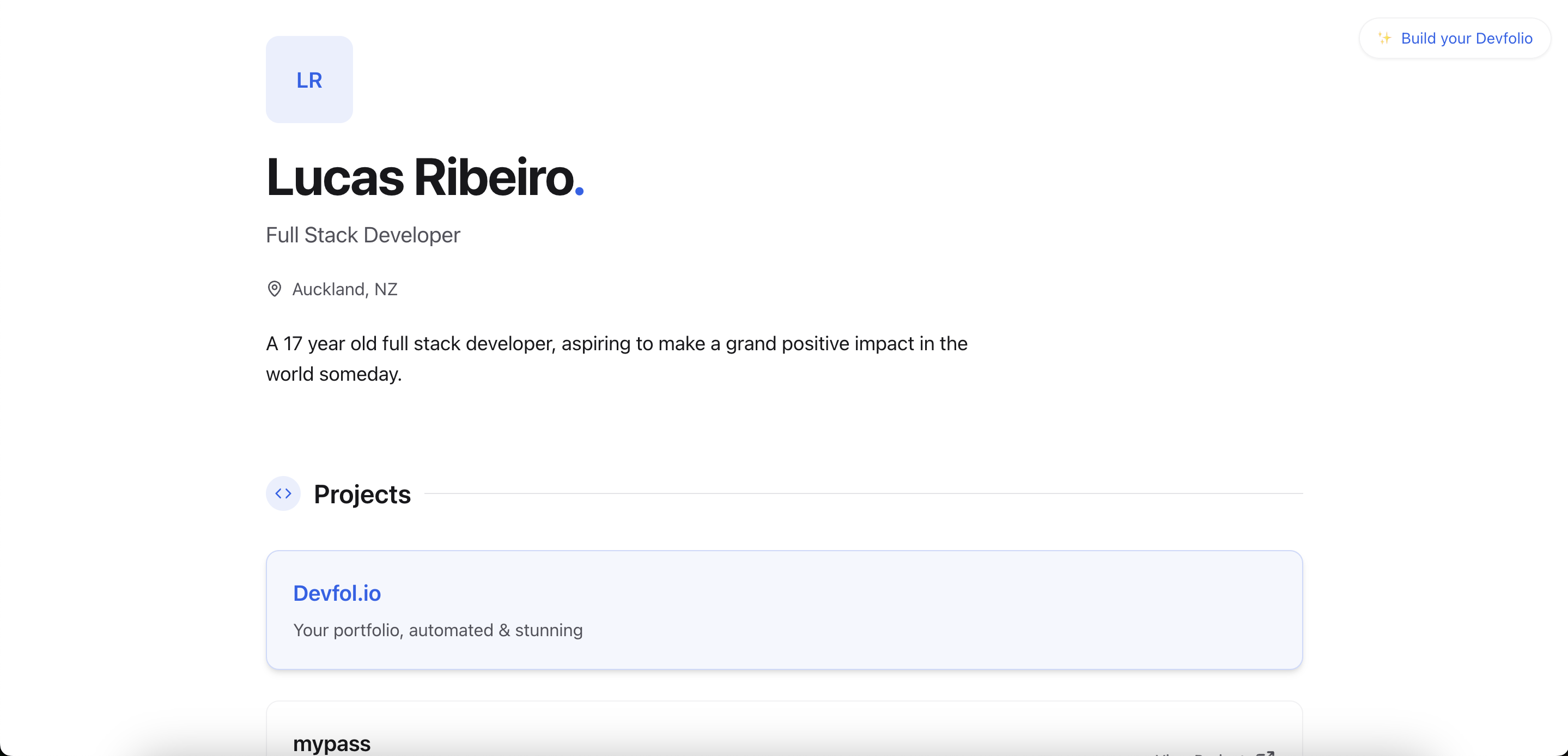 Devfol.io gallery image