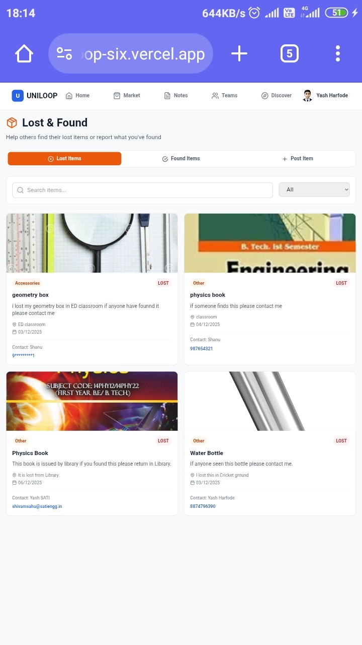 Uniloop - Screenshot 5 showing product features and functionality