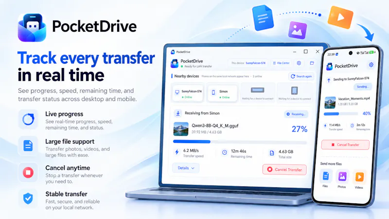 PocketDrive screenshot 2