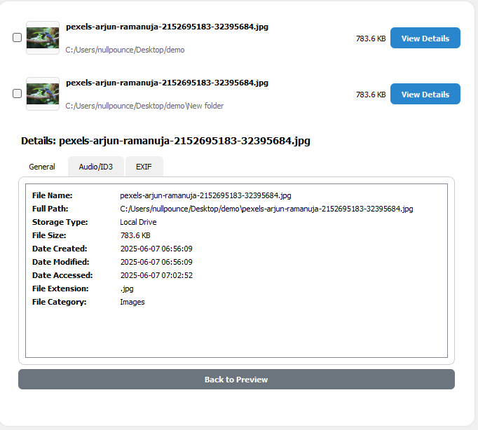 ตัวค้นหาไฟล์ที่ซ้ำกันสำหรับ Windows - ตัวจัดการไฟล์ที่ซ้ำกันและตัวเรียงลำดับไฟล์ media 5
