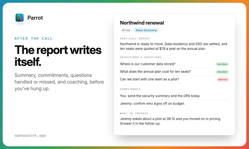 Parrot screenshot 4