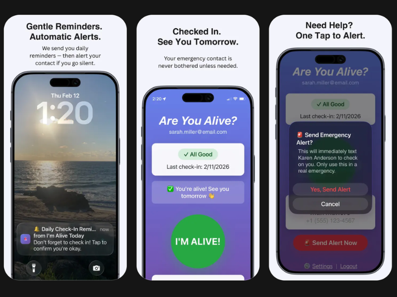 I'm Alive Today — Daily Check-In App media 1