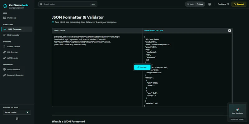 ZeroServer.tools screenshot 2