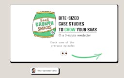 SaaS Growth Snacks (by SaaS-HQ.com) media 1